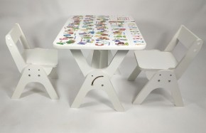 Детский растущий стол-парта и два стула Я САМ "Умка-Дуо" (Алфавит) в Верхней Салде - verhnjaja-salda.mebel-74.com | фото