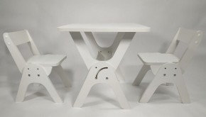 Детский растущий стол-парта и два стула Я САМ "Умка-Дуо" (Белый) в Верхней Салде - verhnjaja-salda.mebel-74.com | фото
