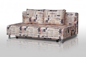 Диван-кровать Комфорт без подлокотников Принт "Gazeta" (2 подушки) в Верхней Салде - verhnjaja-salda.mebel-74.com | фото
