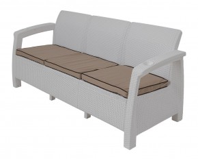 Диван Yalta Premium Sofa 3 Set (Ялта) белый (+подушки под спину) в Верхней Салде - verhnjaja-salda.mebel-74.com | фото