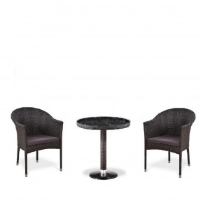 Комплект плетеной мебели T601/Y350A-W53 Brown (2+1) в Верхней Салде - verhnjaja-salda.mebel-74.com | фото