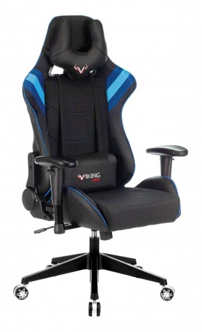 Кресло игровое Бюрократ VIKING 4 AERO BLUE черный/синий в Верхней Салде - verhnjaja-salda.mebel-74.com | фото
