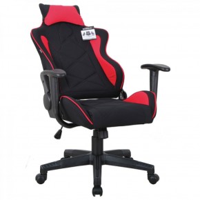 Кресло компьютерное BRABIX GT Racer GM-101 + подушка (ткань) черное/красное (531820) в Верхней Салде - verhnjaja-salda.mebel-74.com | фото