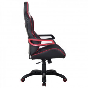 Кресло компьютерное BRABIX Nitro GM-001 (ткань/экокожа) черное, вставки красные (531816) в Верхней Салде - verhnjaja-salda.mebel-74.com | фото