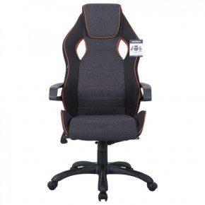 Кресло компьютерное BRABIX Techno Pro GM-003 (ткань черное/серое, вставки оранжевые) 531813 в Верхней Салде - verhnjaja-salda.mebel-74.com | фото