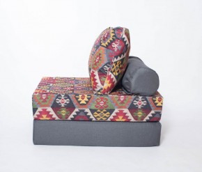 Кресло-кровать-пуф бескаркасное Прайм (мехико серый-графит) в Верхней Салде - verhnjaja-salda.mebel-74.com | фото