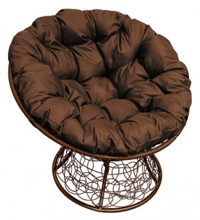 Кресло "ПАПАСАН" ротанг (каркас коричневый) в Верхней Салде - verhnjaja-salda.mebel-74.com | фото