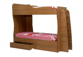 Кровать детская 2-х ярусная Юниор-1 (800*2000) ЛДСП в Верхней Салде - verhnjaja-salda.mebel-74.com | фото