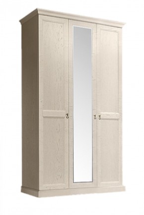 Шкаф 3-х дверный (с зеркалом) для платья и белья Венеция дуб седан (ВНШ1/3) в Верхней Салде - verhnjaja-salda.mebel-74.com | фото