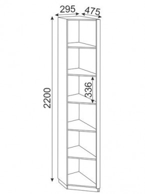 Угловая секция Глэдис М25 (ЯШС/Белый) в Верхней Салде - verhnjaja-salda.mebel-74.com | фото