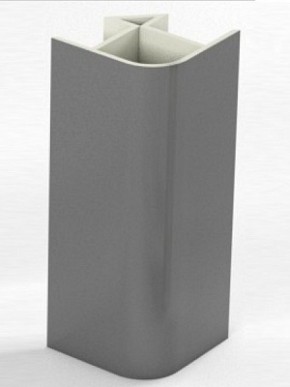 Угловое соединение для цоколя 90 гр. h100 мм (Алюминий, Белый, Черный, Сонома) в Верхней Салде - verhnjaja-salda.mebel-74.com | фото