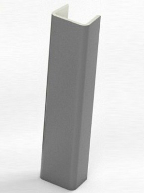 Торцевая заглушка  для цоколя h100 мм (Алюминий, Белый, Черный, Сонома) в Верхней Салде - verhnjaja-salda.mebel-74.com | фото